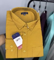 Solid Colour Formal Shirt(2XL - 4XL) মাস্টার্ড ইয়েলো (Mustard Yellow)
